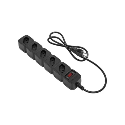 Filtro de Linha Intelbras EPE 205 - Protetor Eletrônico 5 Tomadas Preto