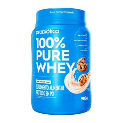 100% Pure Whey (900g) - Nova Fórmula, Baunilha, Probiótica