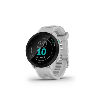 Garmin Forerunner 55 Branco 42mm - Relógio com GPS e Monitor Cardíaco