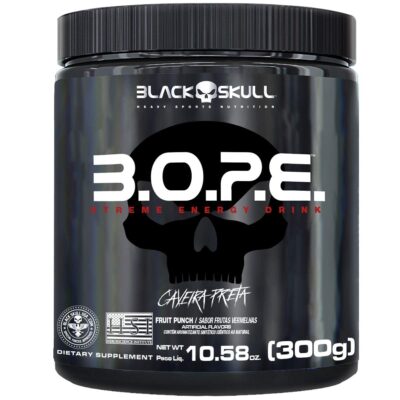 B.O.P.E Pré Treino - 300G Frutas Vermelhas - Black Skull