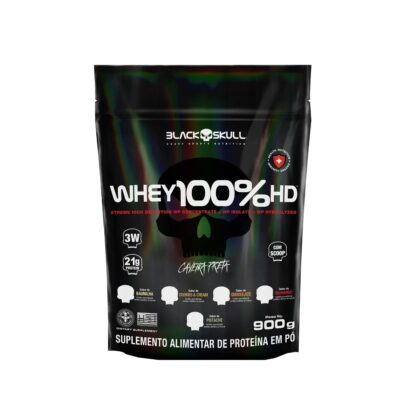 Refil Whey 100% Hd Chocolate 900G - Black Skull