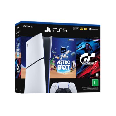 PlayStation 5 Slim Digital 825GB com ASTRO BOT e Gran Turismo 7