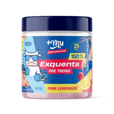 Pré-treino +Mu Exquenta Pink Lemonade com Cafeína 500g