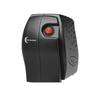 Estabilizador Coletek Bem Ligado 500VA Preto com 4 Tomadas 115V