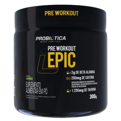 Pré-Treino Epic 300g - Probiotica Sabor Limão