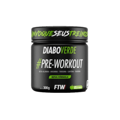 FTW Pré-Treino Diabo Verde em Pó - 300g (Maçã Verde)