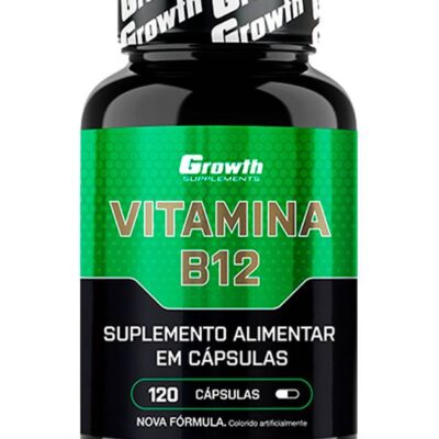 Vitamina B12 120 Cápsulas - Suplemento Energético Growth